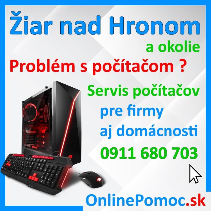 Servis PC, podpora pre firmy - Žiar nad Hronom